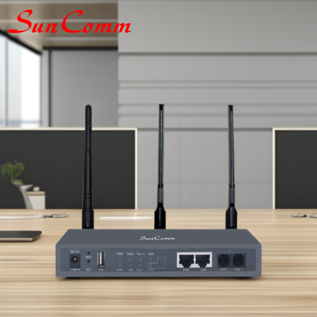 SC-211-WA4G 4G LTE VoIP Gateway with FXS FXO Ports and SIM Card | SunComm